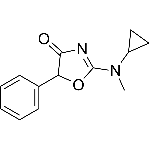 2-(Cyclopropyl(methyl)amino)-5-phenyloxazol-4(5H)-one 14461-92-8